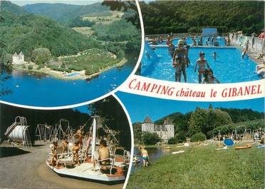 CPSM FRANCE 19 "Argentat, le camping château Le Gibanel"