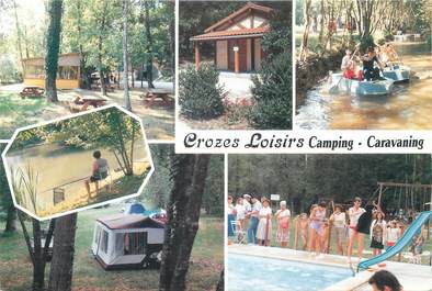 CPSM FRANCE 24 "Les Graulges, camping Crozes Loisirs"