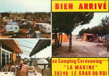 CPSM FRANCE 30 "Le Grau du Roi, camping La Marine"