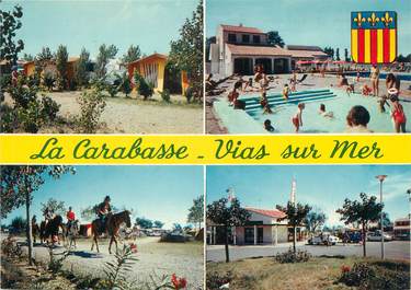 / CPSM FRANCE 34 "Vias sur Mer, camping Carabasse"