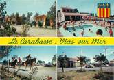 34 Herault / CPSM FRANCE 34 "Vias sur Mer, camping Carabasse"