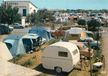 / CPSM FRANCE 34 "Marseillan plage" / CAMPING MUNICIPAL