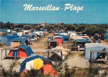 / CPSM FRANCE 34 "Marseillan plage, station balnéaire" / CAMPING