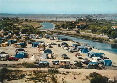 / CPSM FRANCE 34 "Marseillan plage, le camping et le canal"