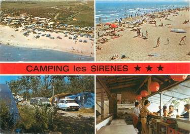 / CPSM FRANCE 34 "Marseillan plage, camping Les Sirènes"