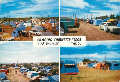 / CPSM FRANCE 34 "Vias, camping de Farinette plage "