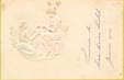 CPA ART NOUVEAU / CARTE  GAUFRÉE / Femme et petite fille