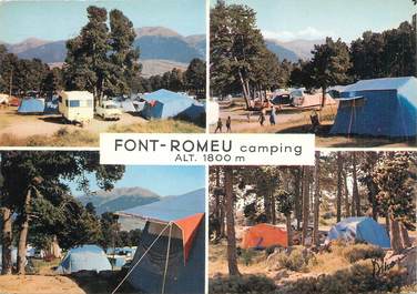 / CPSM FRANCE 66 "Font Romeu, camping"