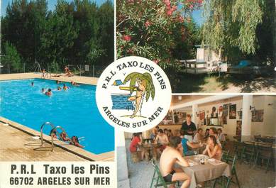 / CPSM FRANCE 66 "Argelès sur Mer, camping Taxo Les Pins"