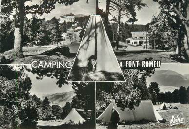 / CPSM FRANCE 66 "Font Romeu, camp de Menhir" / CAMPING