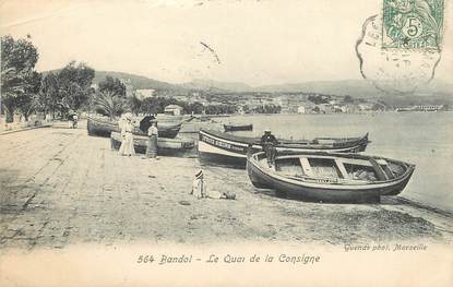 / CPA FRANCE 83 "Bandol, le quai de la consigne"