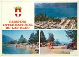 74 Haute Savoie / CPSM FRANCE 74 "Doussard, camping international du lac bleu"