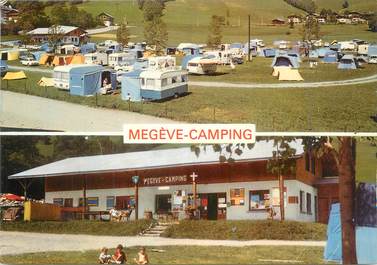 / CPSM FRANCE 74 "Megève" / CAMPING