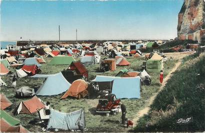 / CPSM FRANCE 76 "Dieppe, le terrain de camping"