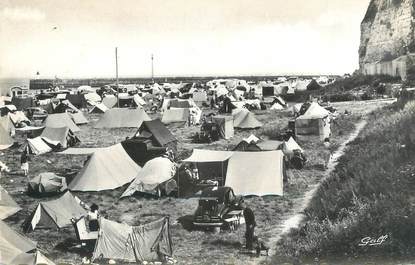 / CPSM FRANCE 76 "Dieppe, le terrain de camping "