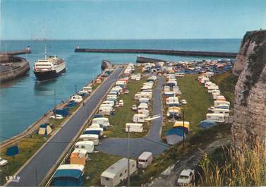 / CPSM FRANCE 76 "Dieppe, le camping et l'entrée du Villandry"