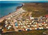 76 Seine Maritime / CPSM FRANCE 76 "Saint Aubin sur Mer, vue aérienne, la plage, le camping"