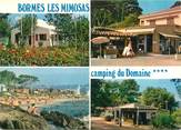 83 Var / CPSM FRANCE 83 "Bormes Les Mimosas, camping du Domaine"