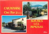 83 Var / CPSM FRANCE 83 "Bormes Les Mimosas, caravaning Clau Mar Jo" / CAMPING