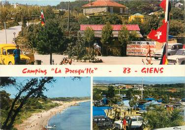 / CPSM FRANCE 83 "Giens, camping la Presqu'ile"