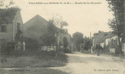 CPA FRANCE 77 "Villiers sur Morin, rte de la Picardie"