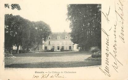 CPA FRANCE 77 "Gouaix, le chateau de Chalmoison"