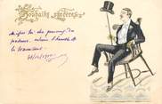 Theme CPA  ART NOUVEAU  / Homme sur sa chaise