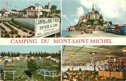 CPSM FRANCE 50 "Le Mont Saint Michel, camping"