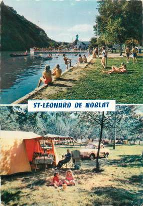 CPSM FRANCE 87 "Saint Léonard de Noblat, parc de Beaufort" / CAMPING