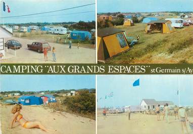 CPSM FRANCE 50 "Saint Germain sur Ay, camping aux grands espaces"