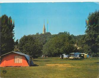 CPSM FRANCE 49 "Gennes, le camping et le clocher Saint Eusèbe"
