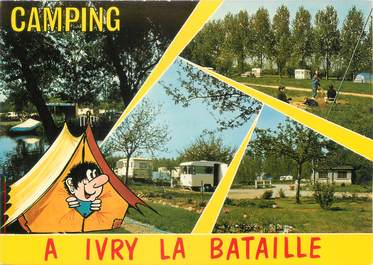 CPSM FRANCE 27 "Ivry La Bataille" / CAMPING