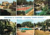 72 Sarthe CPSM FRANCE 72 "Fresnay sur Sarthe, camping sans souci"
