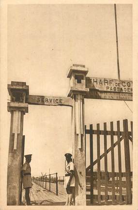 CPA BÉNIN "Cotonou, l'entrée du Wharf"/ N° 23