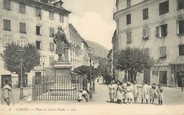 20 Corse / CPA FRANCE 20 "Corte, place et cours Paoli"