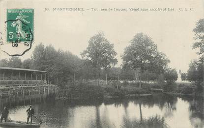 CPA FRANCE 93 "Montfermeil, tribunes de l'ancien Vélodrome aux sept Iles"