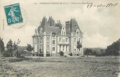CPA FRANCE 49 "Chenillé Changé, château du Haut Rocher"