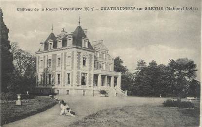 / CPA FRANCE 49 "Châteauneuf sur Sarthe, château de la Roche Veroullière"