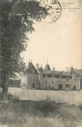 / CPA FRANCE 49 "Blaison, château de la Giraudière "