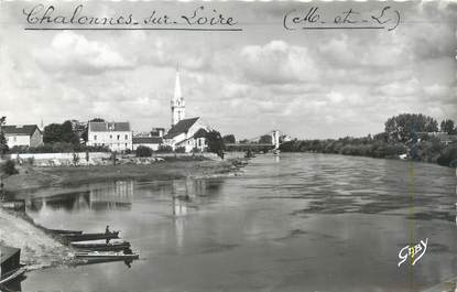 / CPSM FRANCE 49 "Chalonnes sur Loire, église Saint Maurille et le pont"
