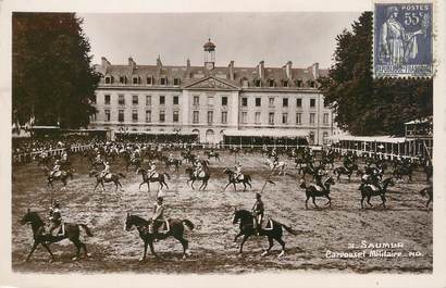 / CPSM FRANCE 49 "Saumur, carrousel militaire"