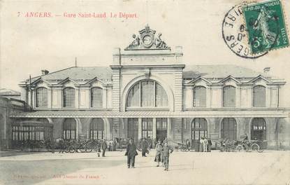 / CPA FRANCE 49 "Angers, gare Saint Laud, le départ"