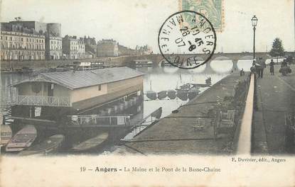 / CPA FRANCE 49 "Angers, le Maine et le pont de la Basse Chaîne"