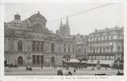 49 Maine Et Loire / CPA FRANCE 49 "Angers, la place du ralliement et le théâtre"