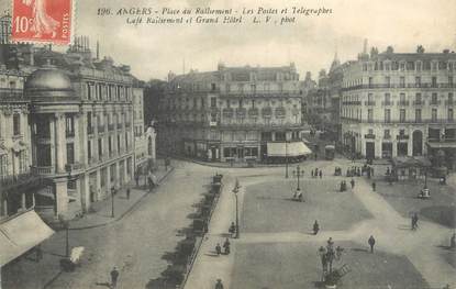 / CPA FRANCE 49 "Angers, place du ralliement, les postes et télégraphes "