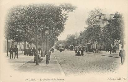 / CPA FRANCE 49 "Angers, le boulevard de Saumur "