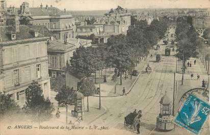 / CPA FRANCE 49 "Angers, boulevard de la mairie"