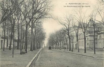 / CPA FRANCE 49 "Angers, le boulevard du roi René"