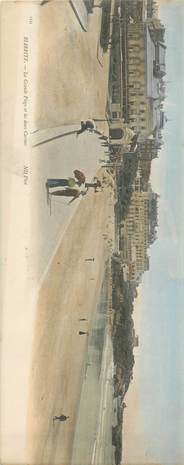 CPA PANORAMIQUE FRANCE 64 "Biarritz, la grande plage"