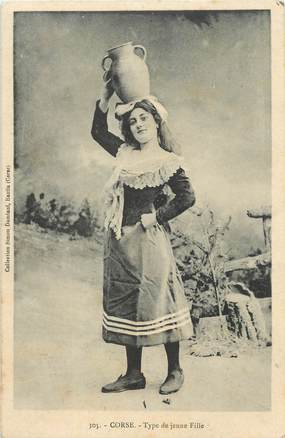 / CPA FRANCE 20 "Type de jeune fille corse"